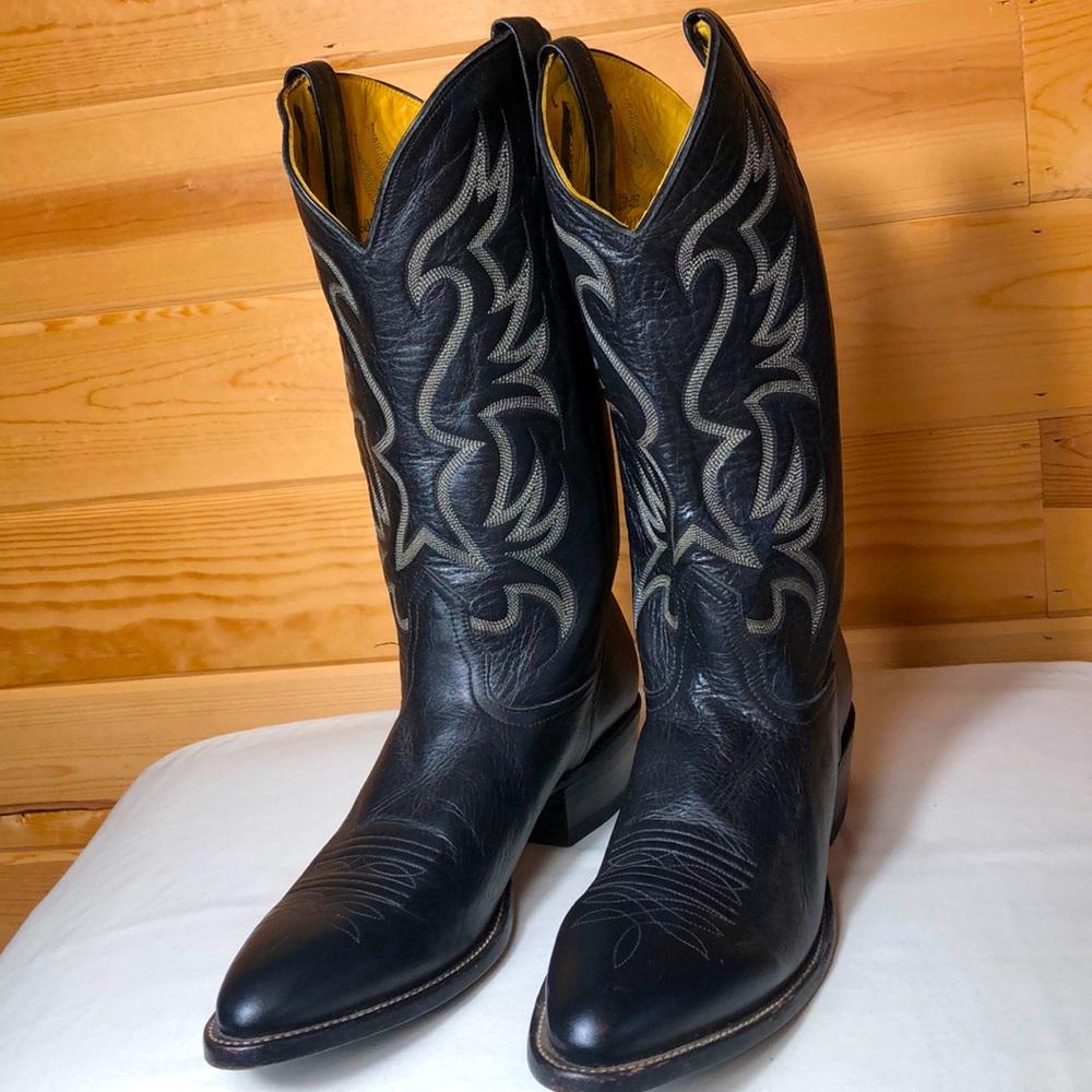 Nacona Bullhide Black Cowboy boots Size 11.5